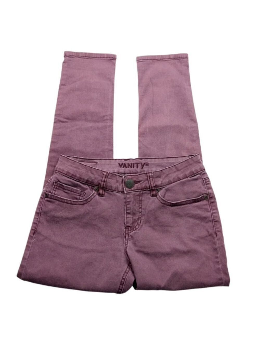 Vanity Jeans Purple Wash Slim Leg Size 27